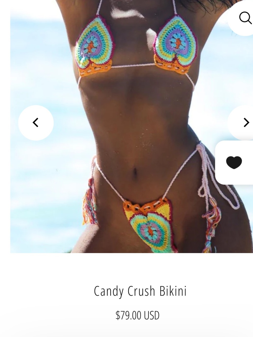Candy Crush Crochet Bikini - Multicolor